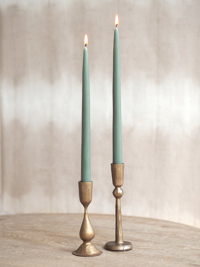 Classic Moss Taper Candle Set