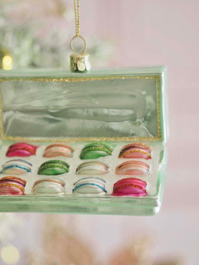 Blue Box of Macarons Ornament