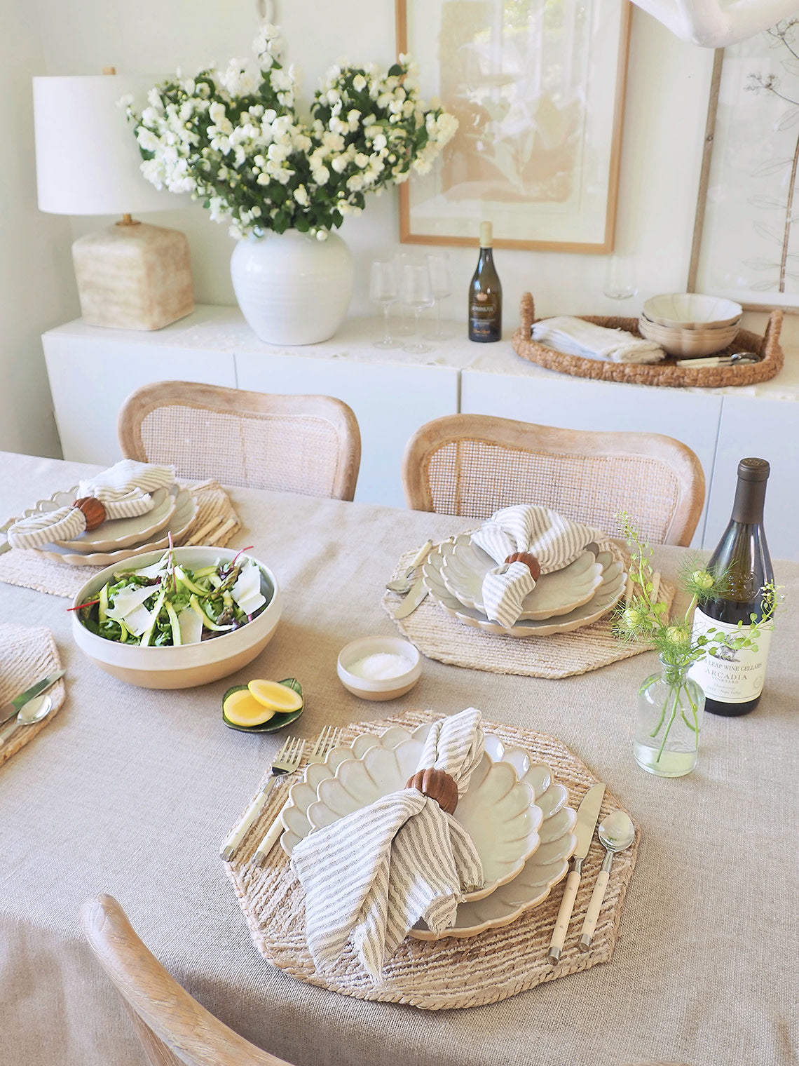 Natural Linen Tablecloth