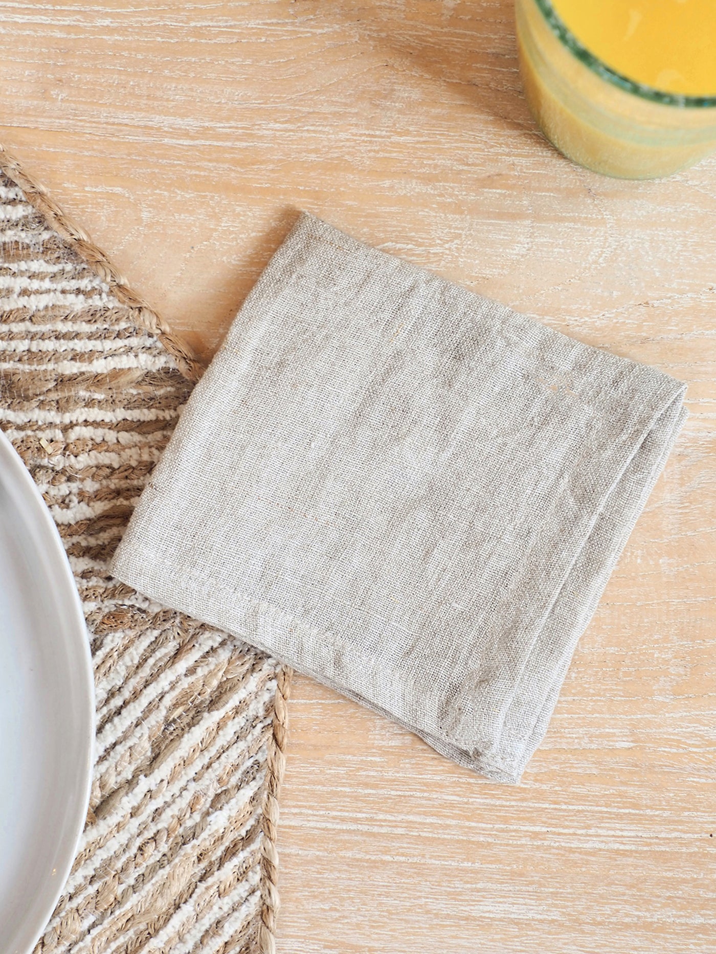 Ellis Flax Linen Cocktail Napkin