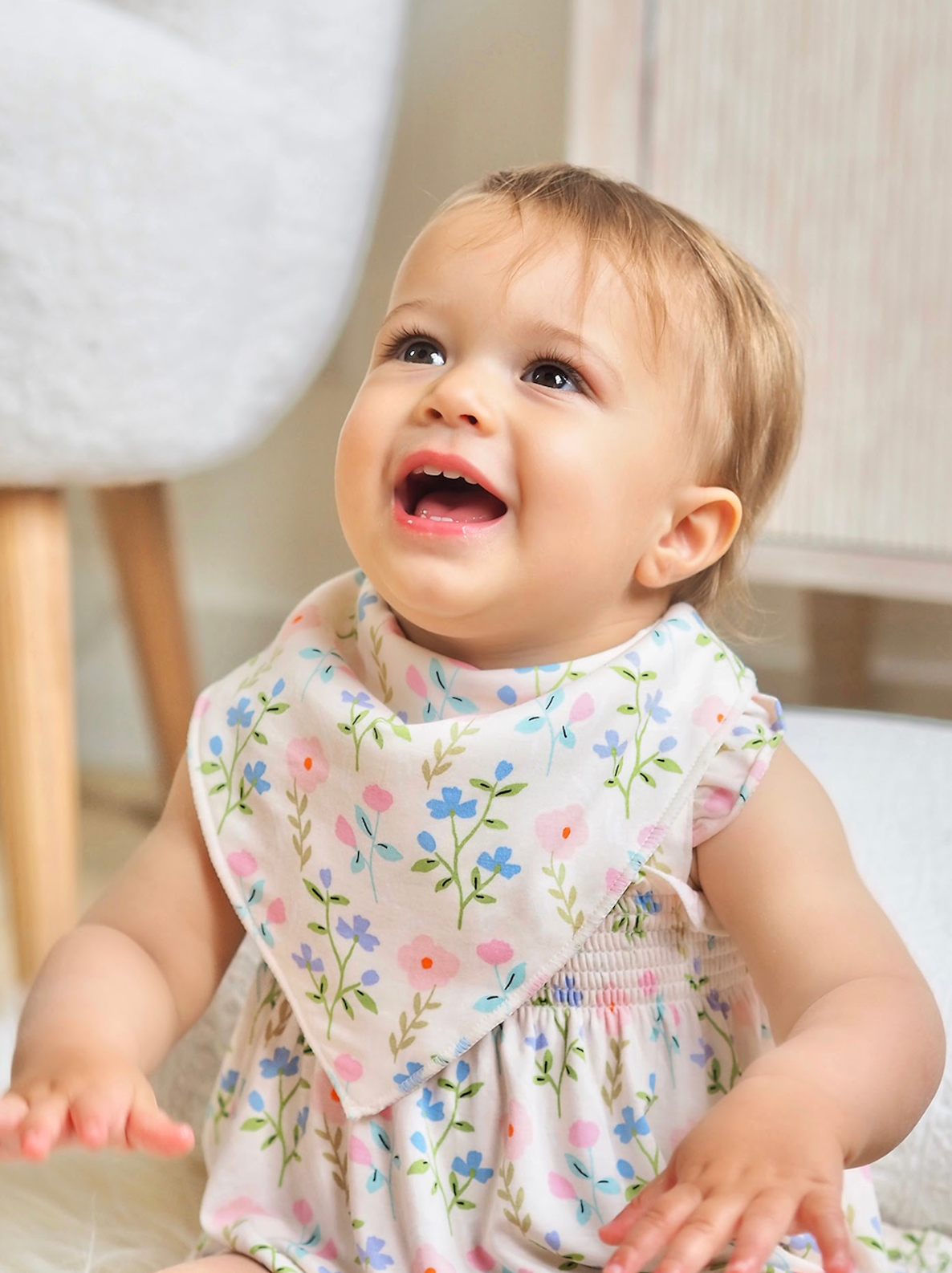 Garden Floral Bandana Bib