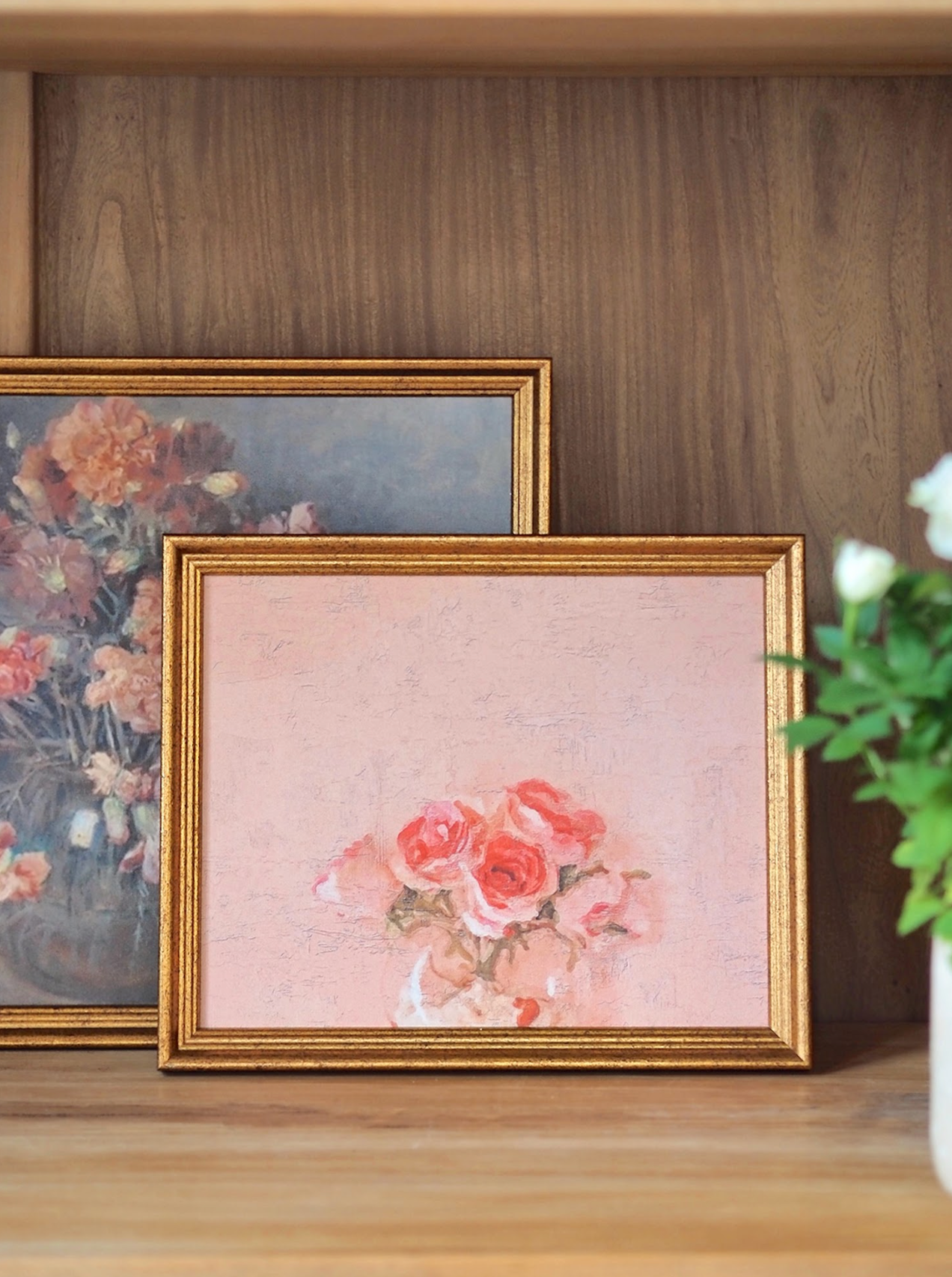 Blush Roses Framed Canvas Print | 8x10