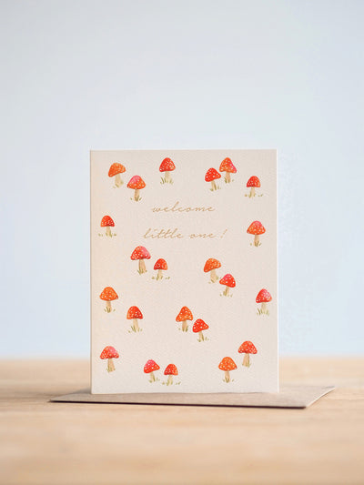 Little Mushroom Baby Card