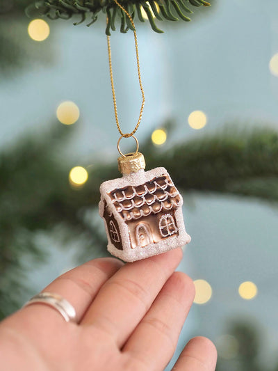 Tiny Gingerbread House Ornament