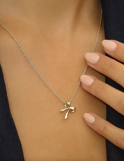 Bow Necklace | Gold