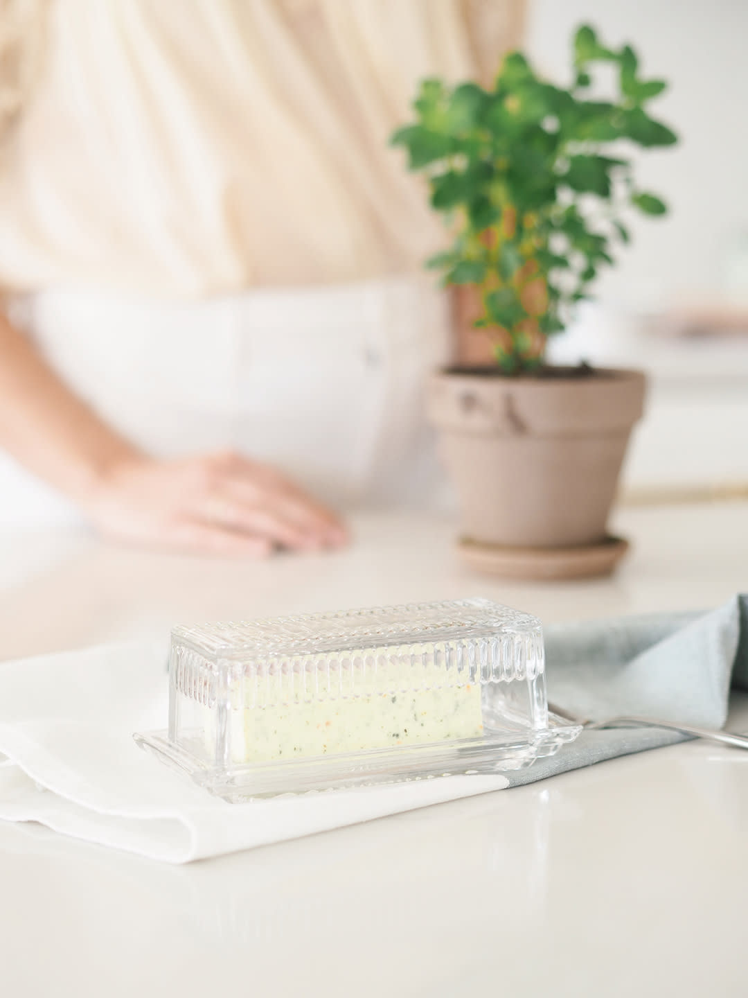 Glass Butter Dish