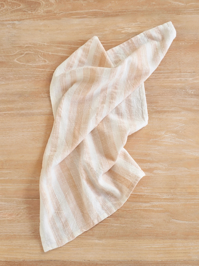 Cabana Terracotta Stripe Tea Towel