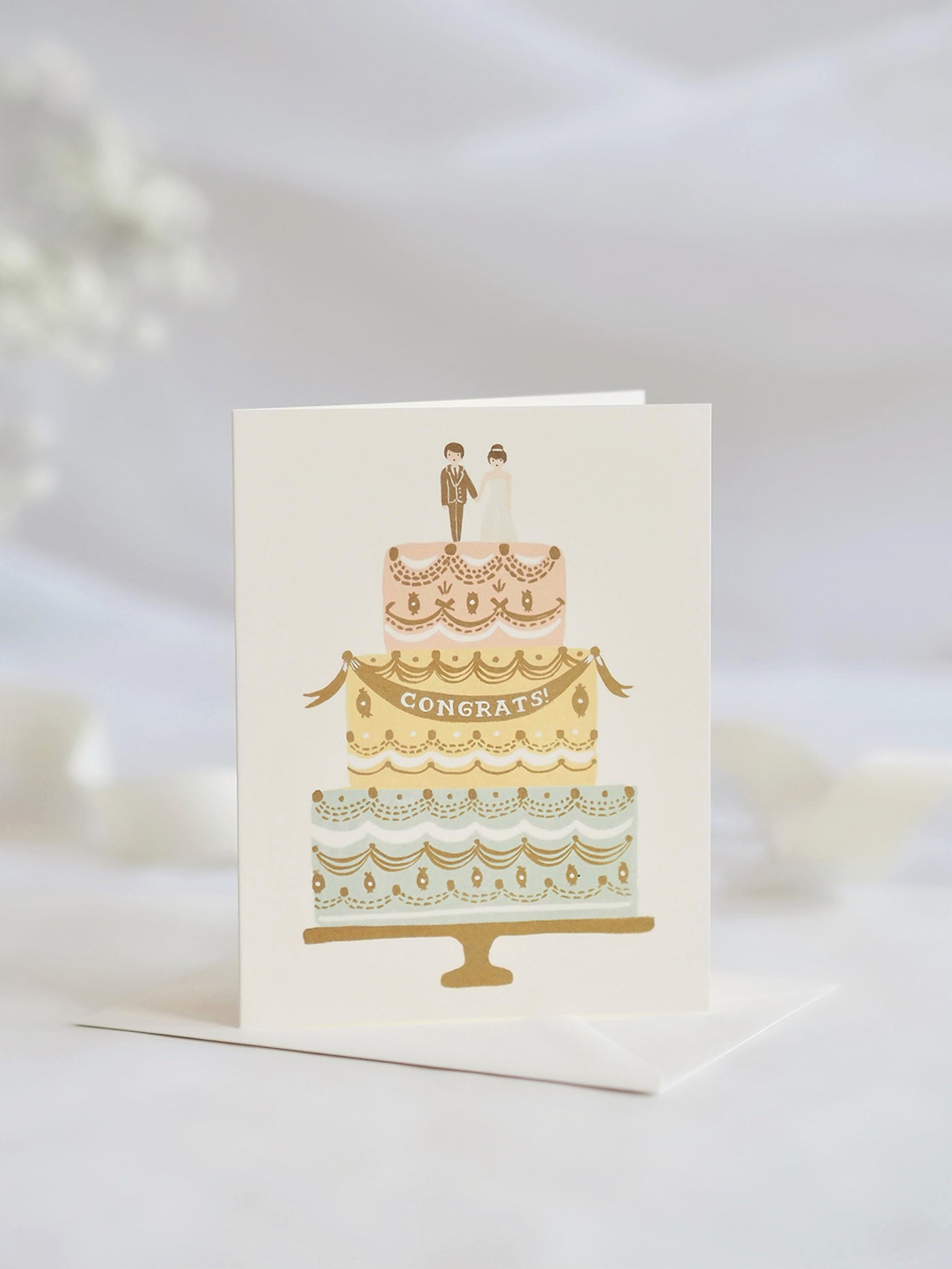 Congrats Wedding Cake Card