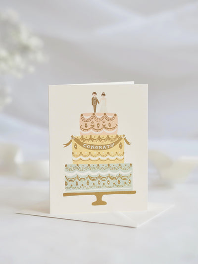 Congrats Wedding Cake Card