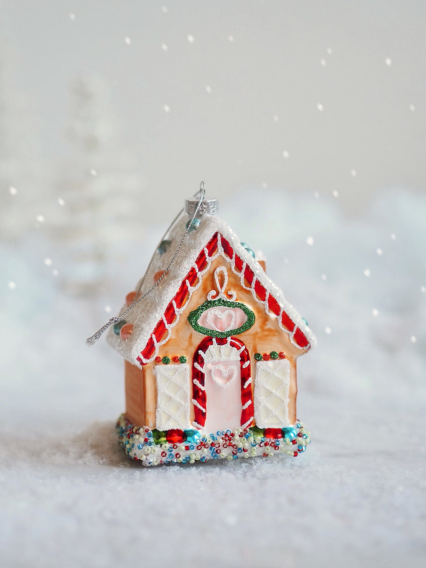 Candy Gingerbread House Ornament