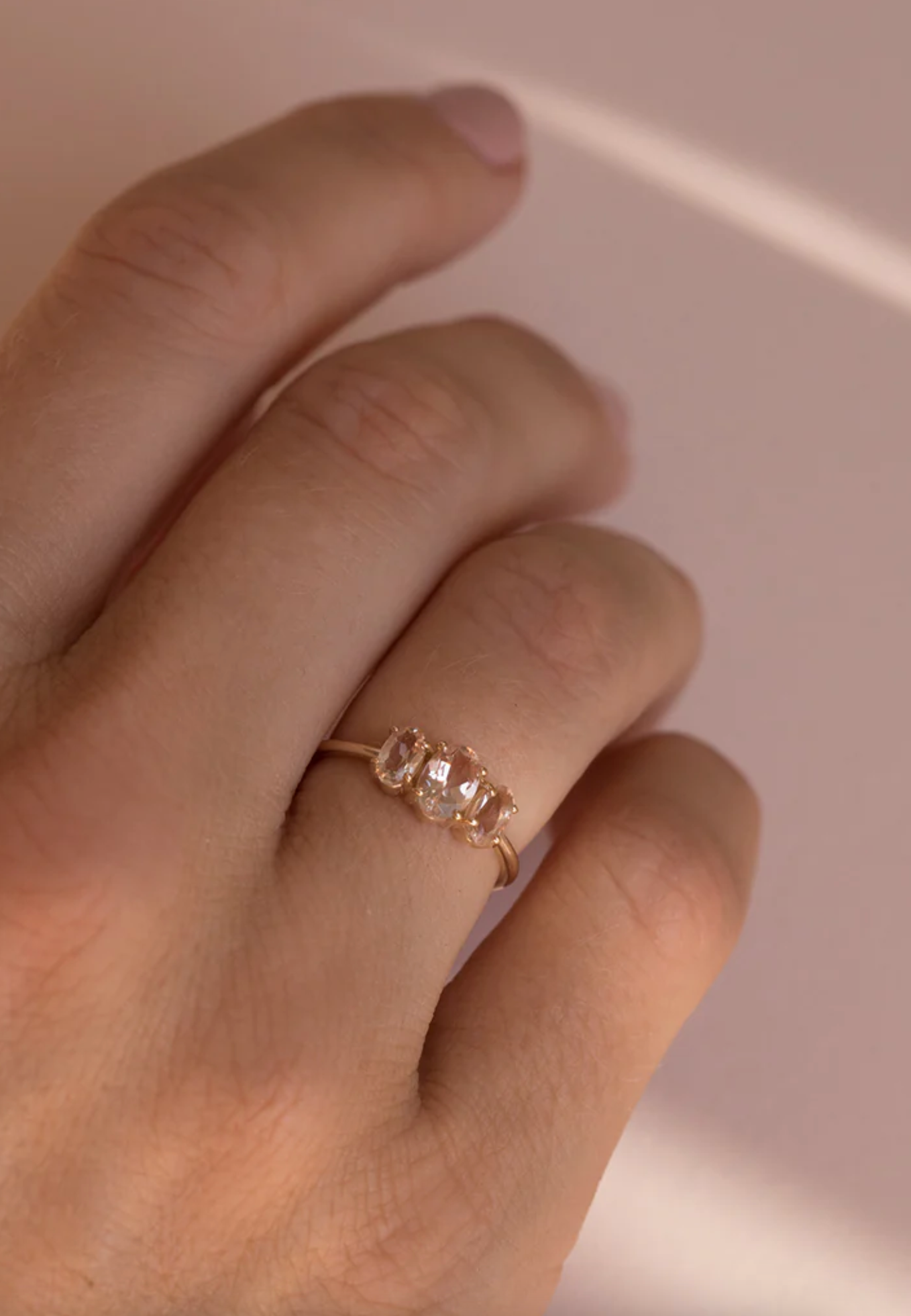 Bijou Morganite Ring | 14K Gold