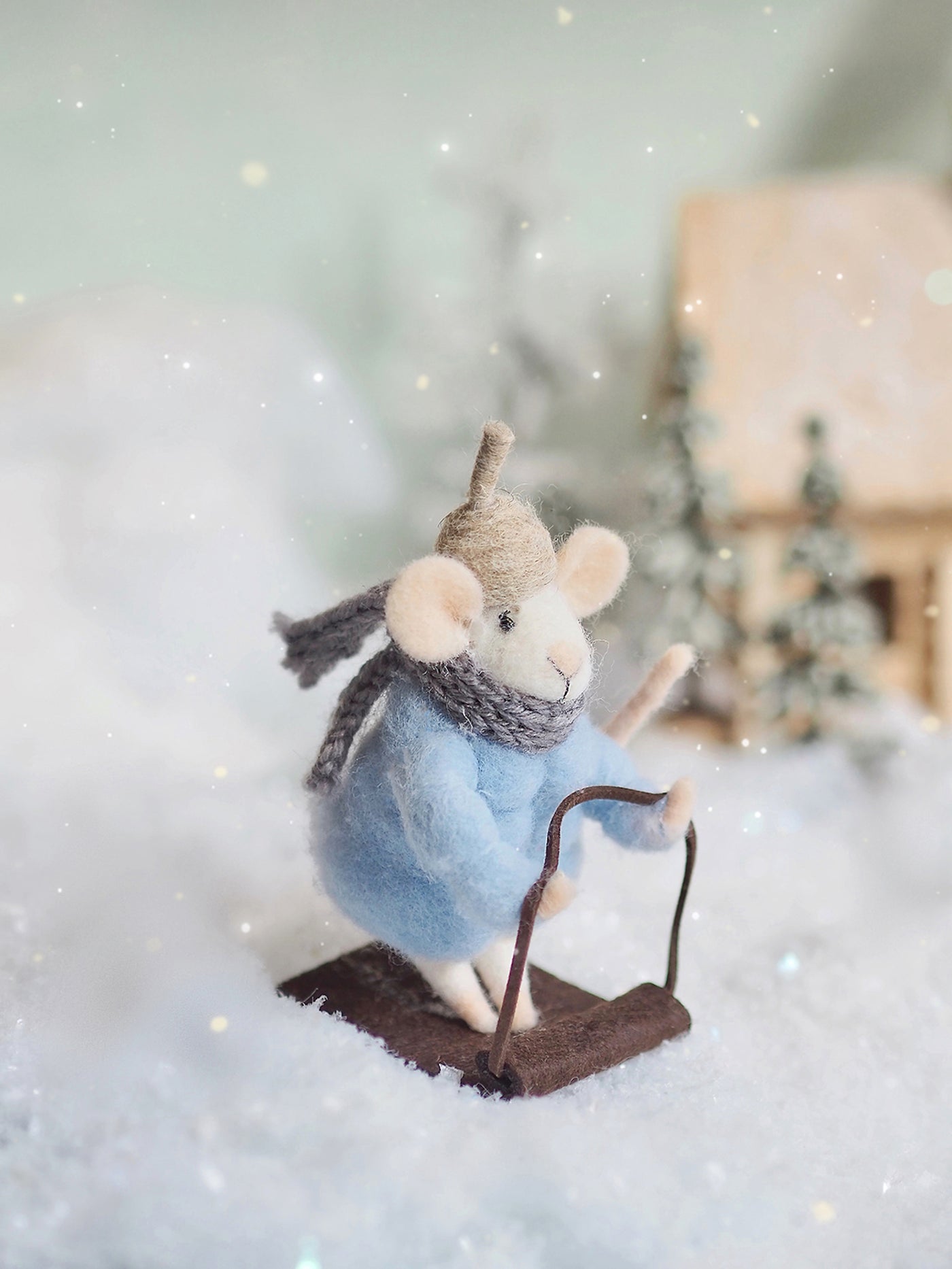 Sledding Soloman Mouse Ornament