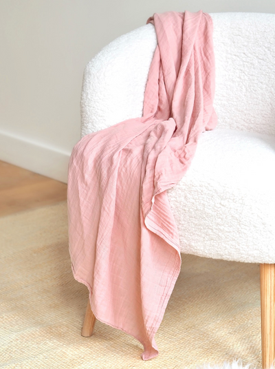 Dusty Pink Swaddle Blanket