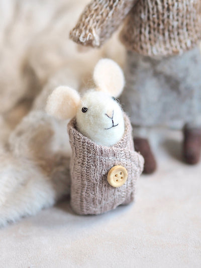 Swaddled Baby Mouse Ornament