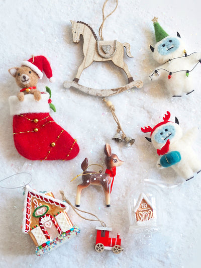 Gingerbread House in Cloche Ornament