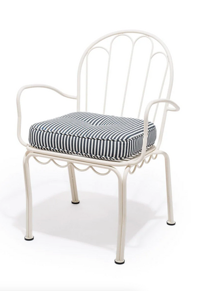 Al Fresco Chair Cushion | Lauren's Stripe Navy