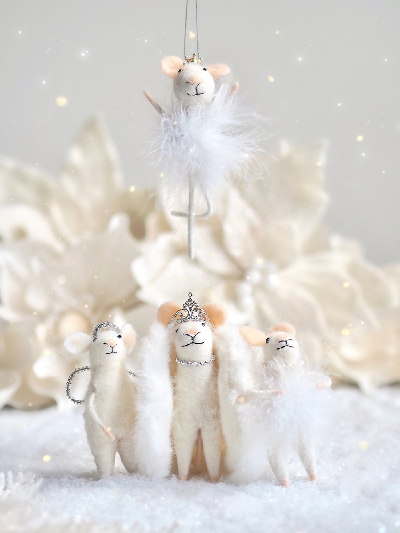 Feathered Belle Ballerina Mouse Ornament