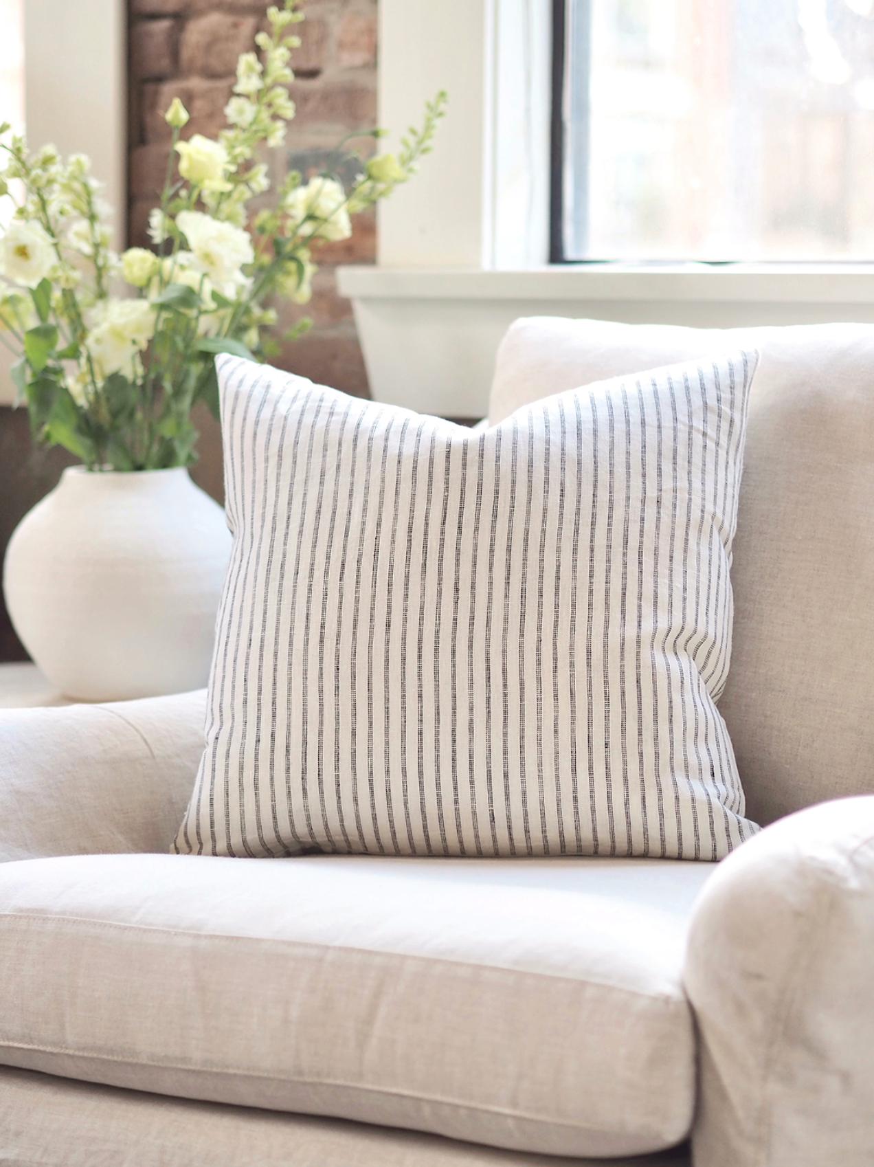 Stripe Linen Pillow | 20x20