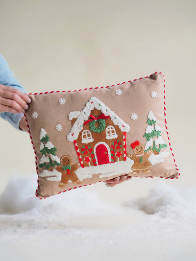 Gingerbread Lumbar Pillow | 12" x 16"