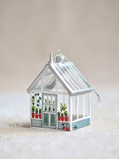 Glass Greenhouse Ornament