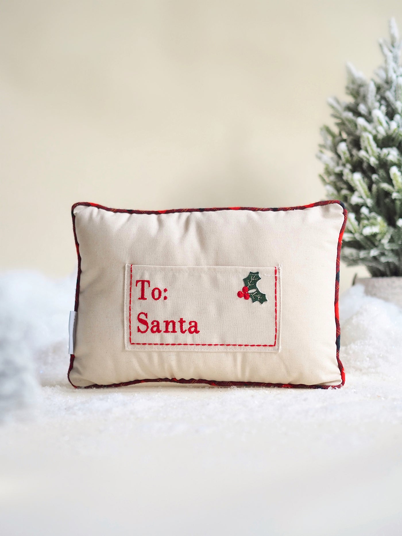 Dear Santa Letter Pillow