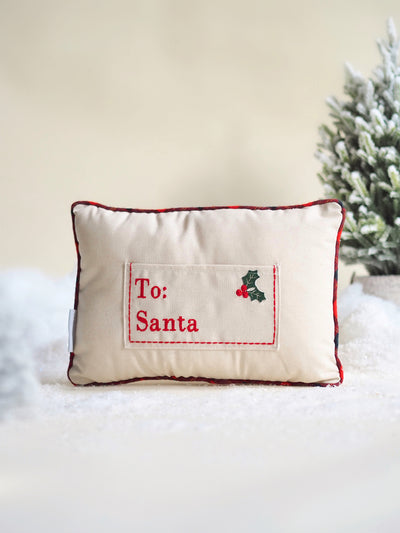 Dear Santa Letter Pillow