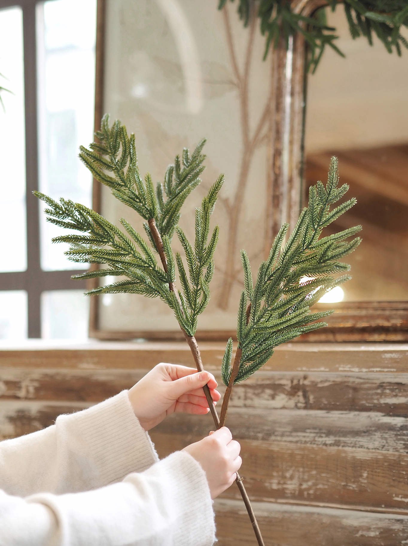 Norfolk Pine Faux Stem