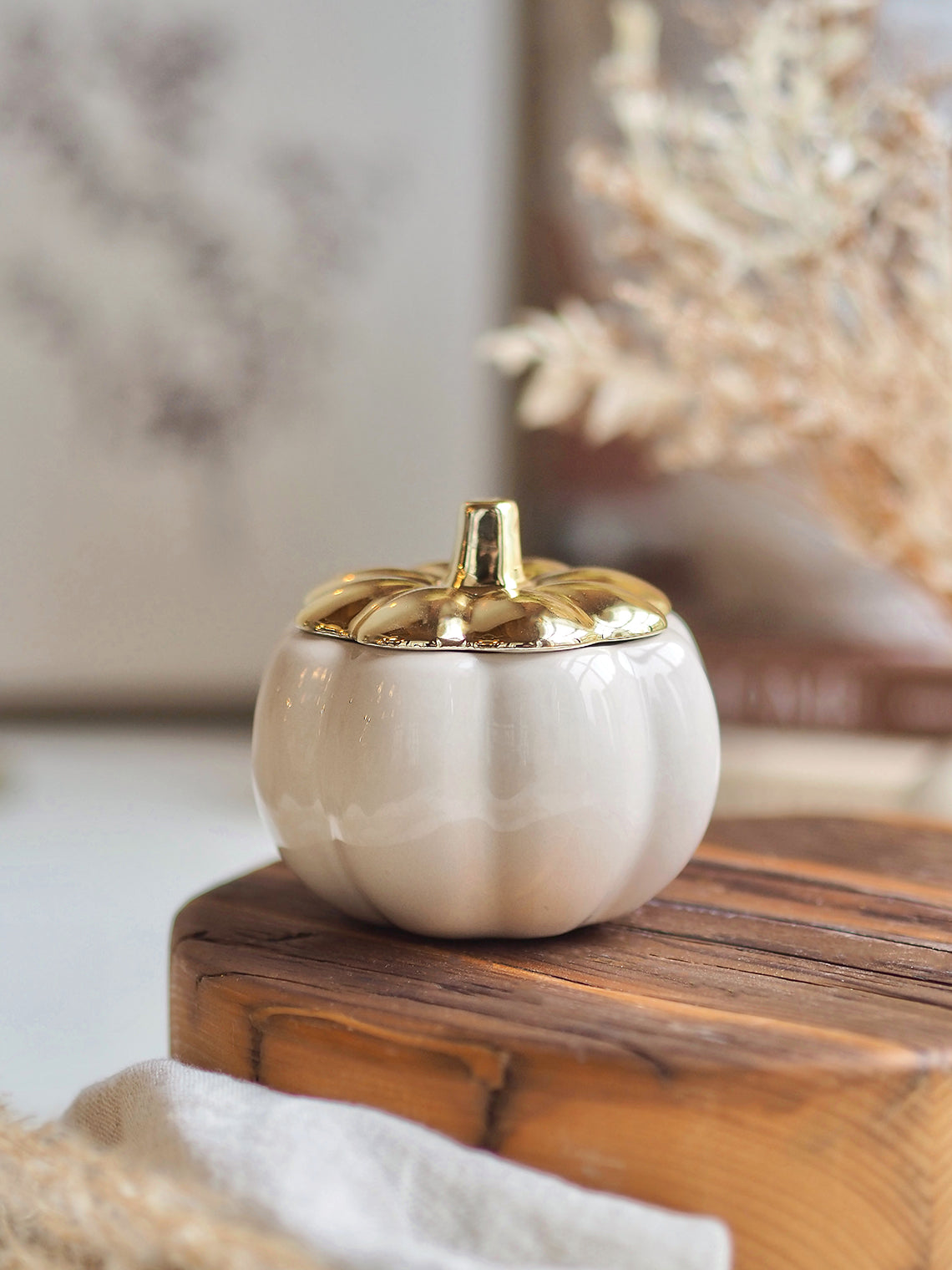 Pumpkin Ceramic Candle