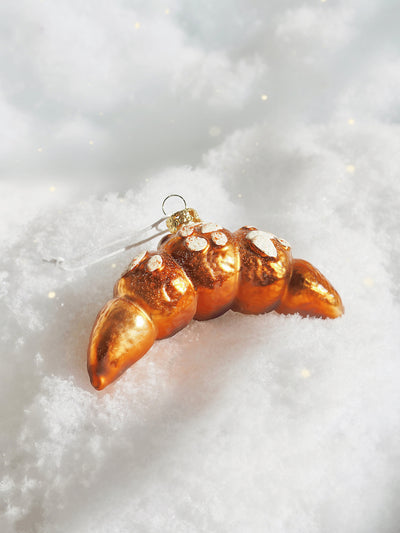 Almond Croissant Ornament