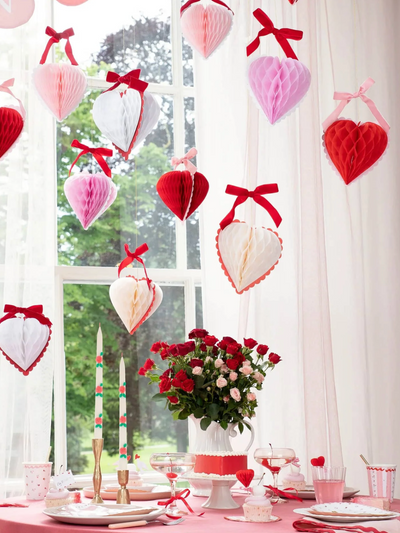 Honeycomb Heart Decorations