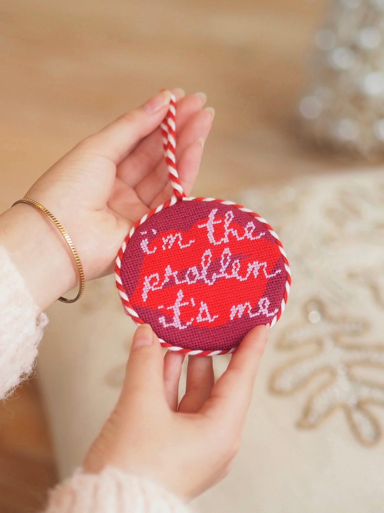 It's Me Needlepoint Ornament