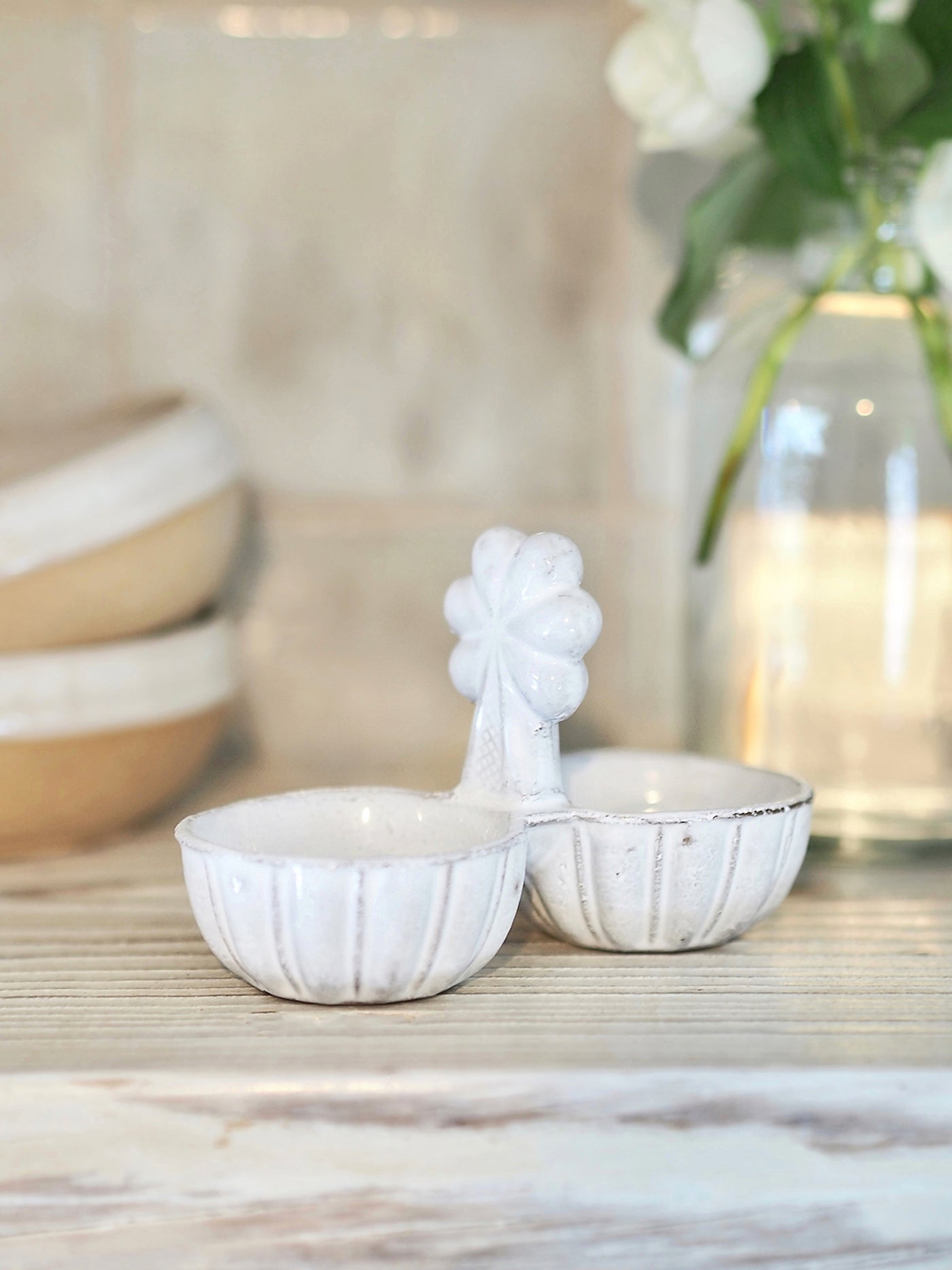 Clover Salt & Pepper Cellar