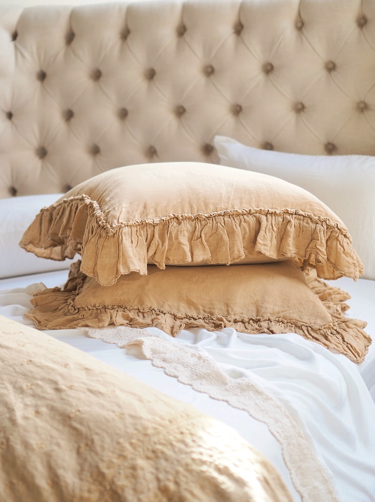 Linen Whisper Honeycomb Euro Sham