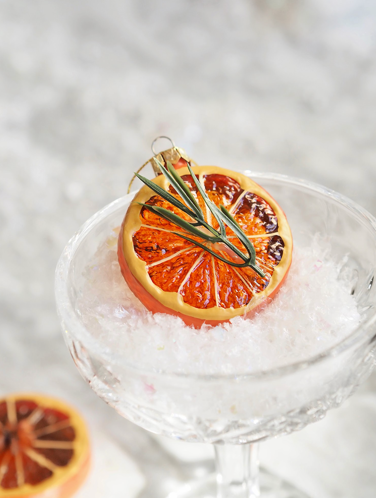 Citrus Spice Ornament | Rosemary Sprig