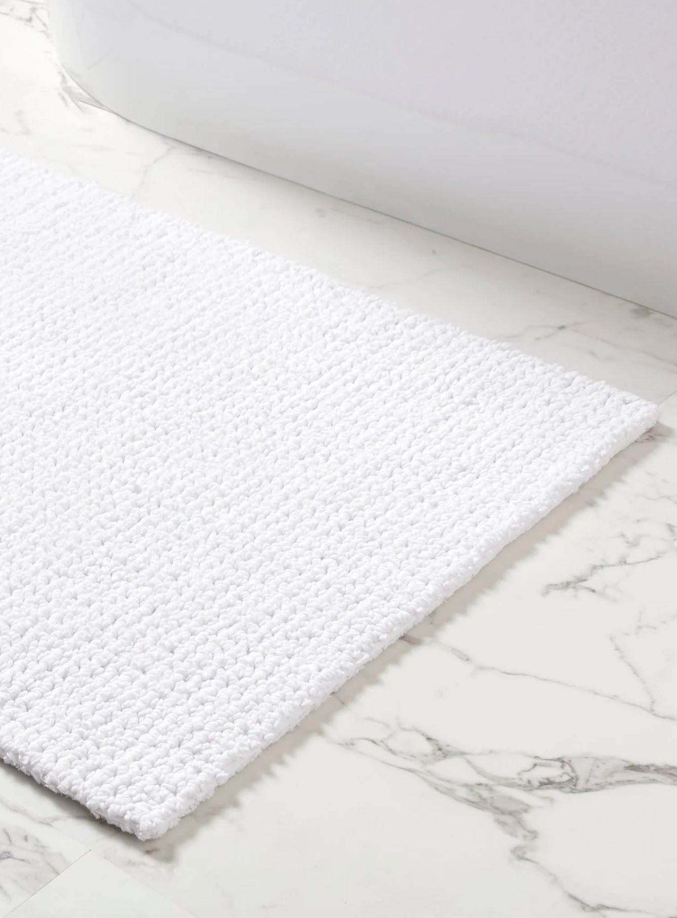 Willow White Bath Mat | Small