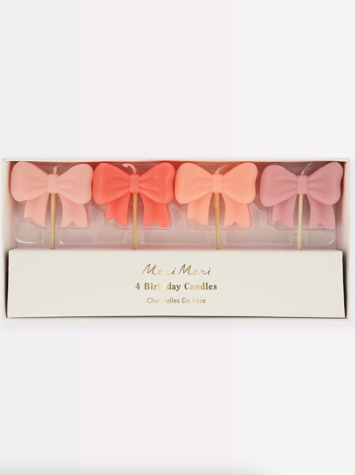 Pink Bow Birthday Candles