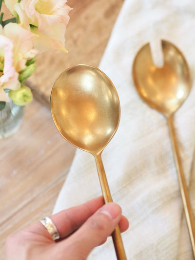 Tides Gold Salad Server Set