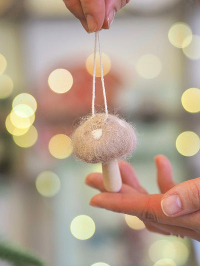 Mini Dot Mushroom Ornaments