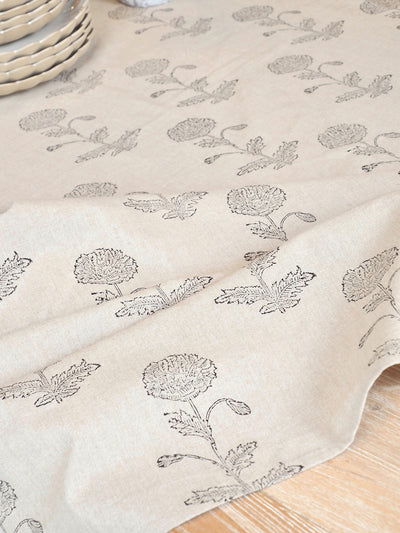 Flor Block Print Tablecloth