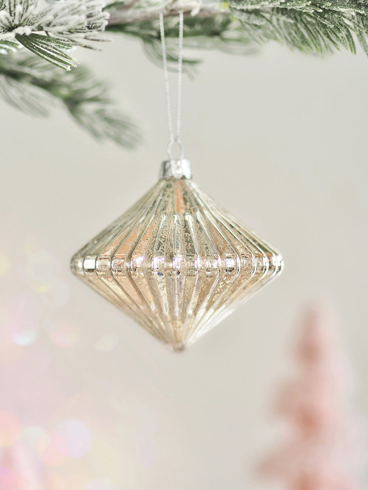 Whirlgig Mercury Glass Ornament