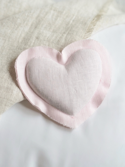 Lavender Linen Heart Sachets