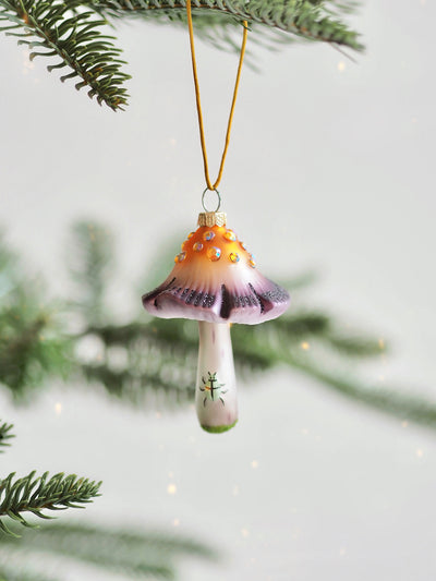 Bejeweled Mushroom Ornament