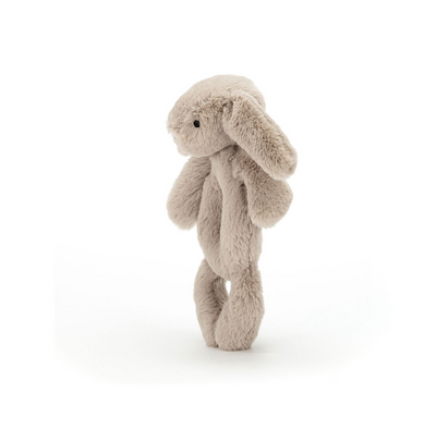 Bashful Beige Bunny Ring Rattle