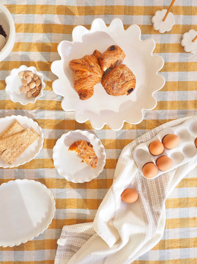 Calypso Scalloped Dessert Plate