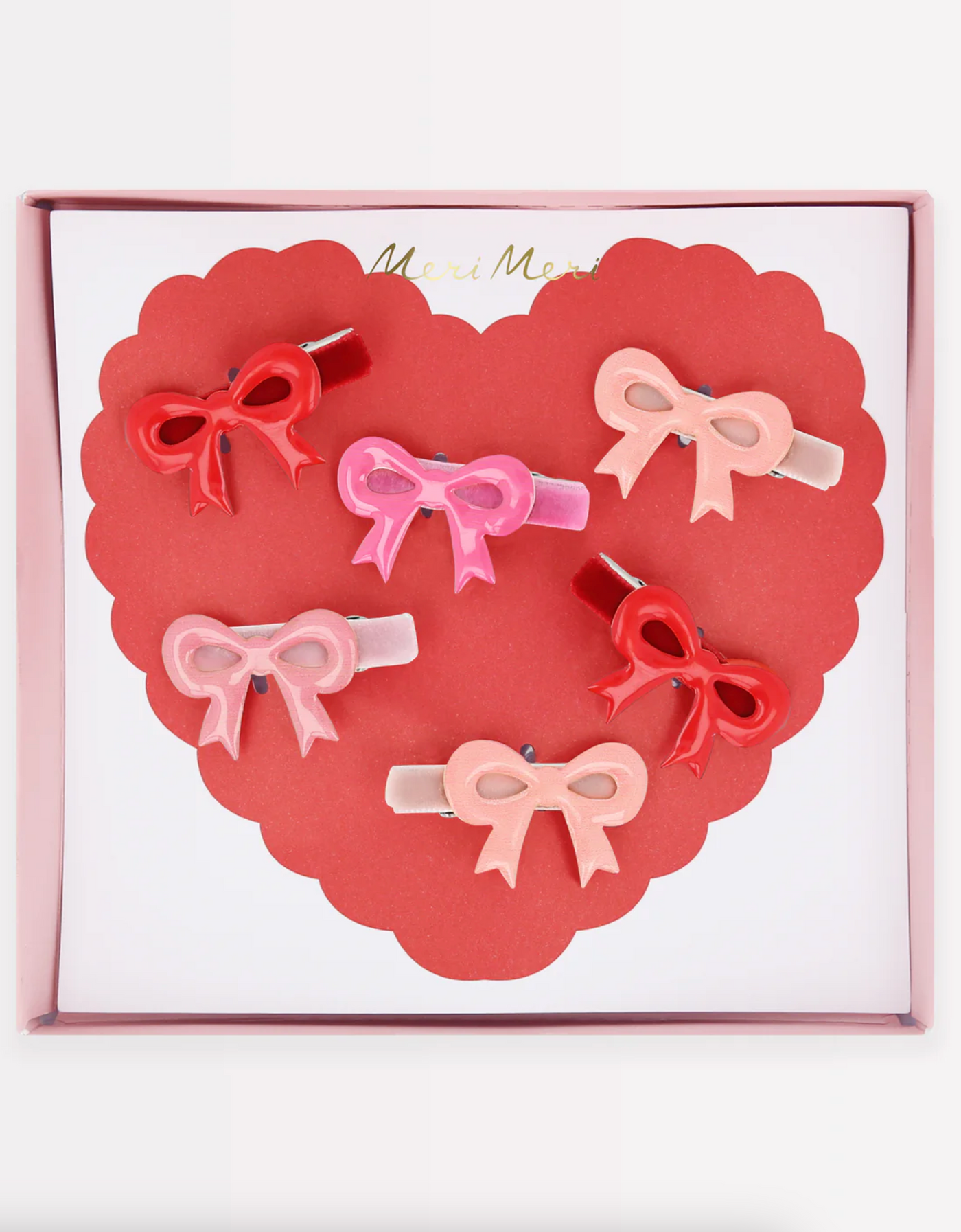 Valentine Bow Hair Clips