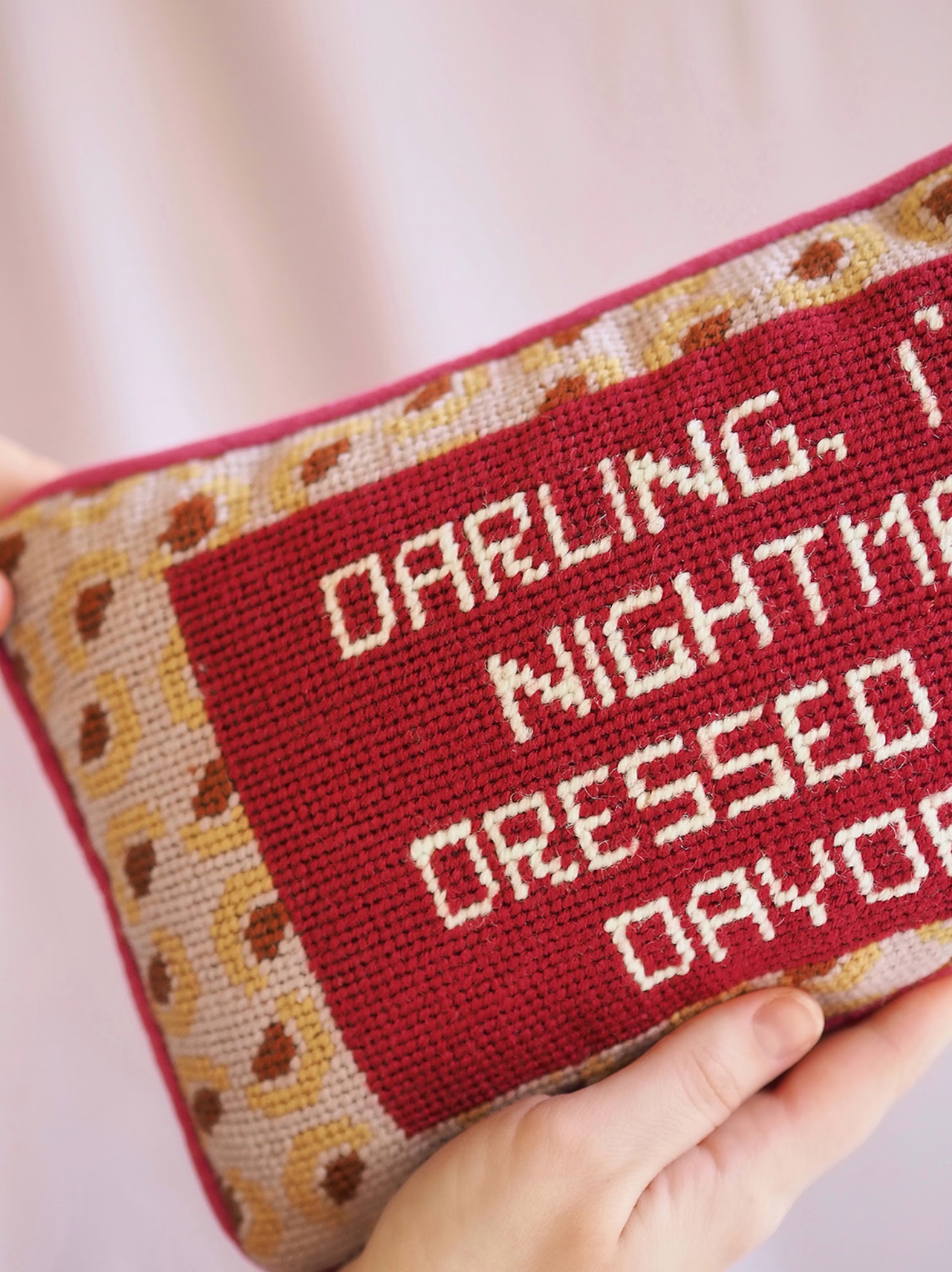 A Daydream Needlepoint Pillow | 8x14