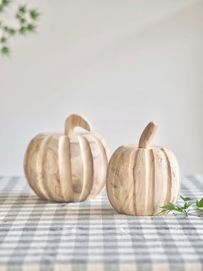 Harvest Wood Pumpkins