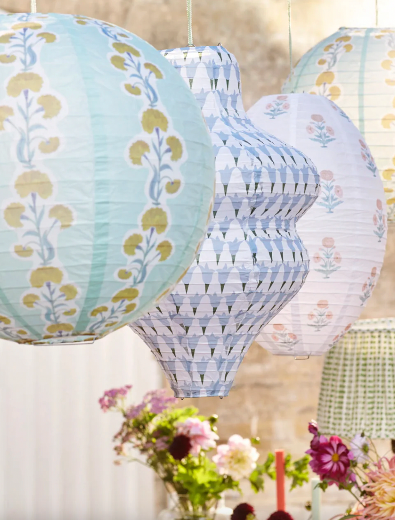 Molly Mahon Paper Lanterns | Set of 3