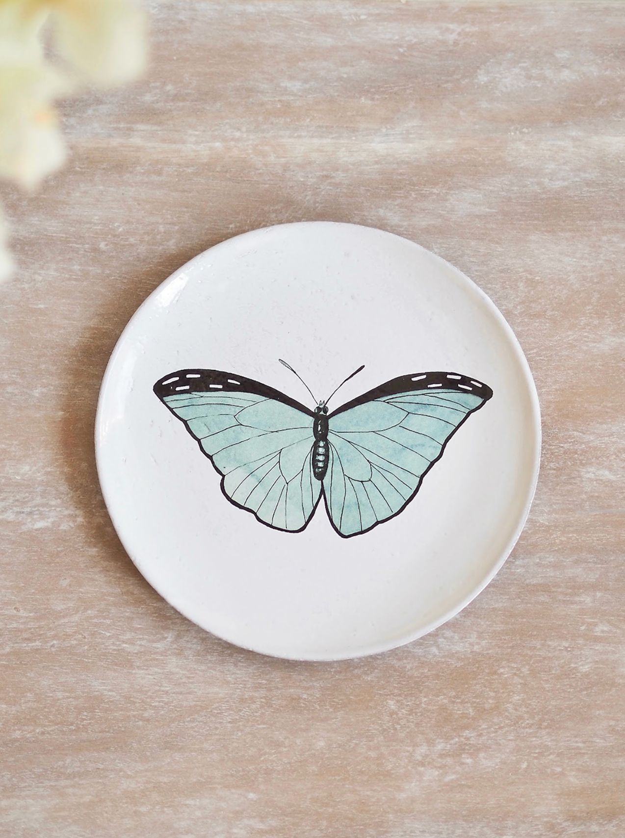 Blue Butterfly John Derian Plate