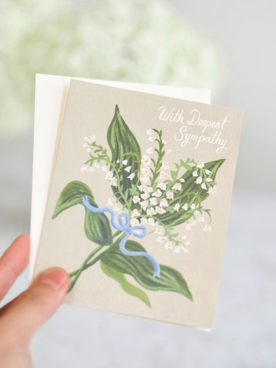 Lily of the Valley Sympathy Card